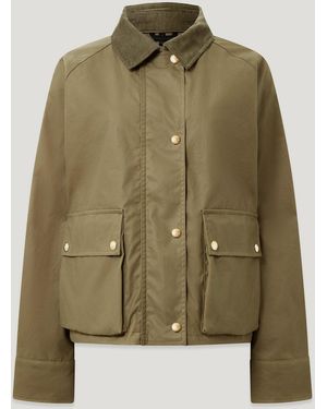 Belstaff Women's Cyan Jacket Waxed Cotton - Green