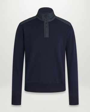 Belstaff Kilmington troyer merino - Blau