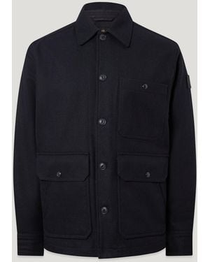 Belstaff Men's Trail Overshirt Lambswool - Blue