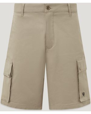 Belstaff Men's Route Cargo Short Cotton Twill - Natural