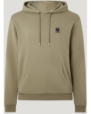 Belstaff Men's Hoodie Cotton Fleece - Green