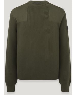 Belstaff Commander Crewneck Jumper - Green