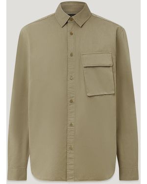 Belstaff Men's Scale Shirt Garment Dye Cotton - Green