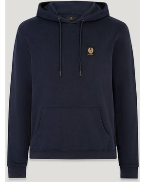 Belstaff Men's Hoodie Cotton Fleece - Blue