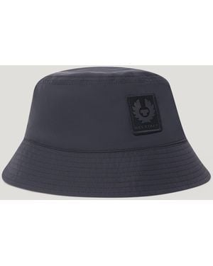 Belstaff Cappello Tech Shell Bucket Nylon Alpha - Blu