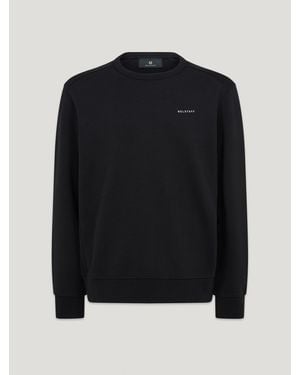 Belstaff Alloy Crewneck Sweatshirt Cotton Fleece - Black