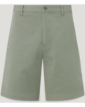 Belstaff Men's Rally Short Garment Dye Cotton - Green