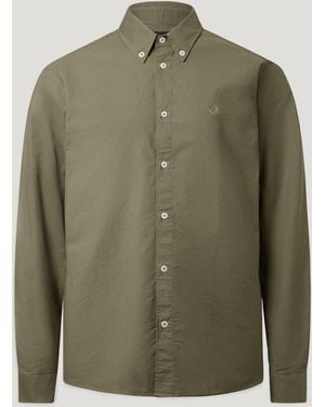 Belstaff Men's Street Shirt Compact Cotton Oxford - Green
