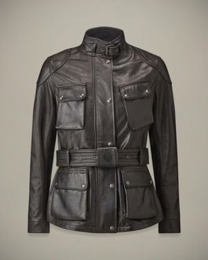 Belstaff Trialmaster Motorcycle Icon Jacket - Black