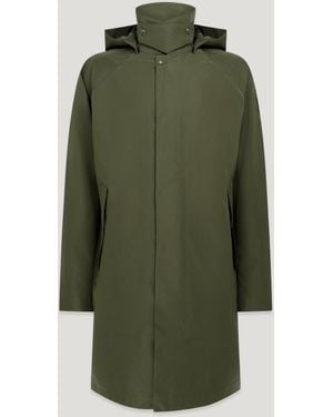 Belstaff Abrigo Force Para Hombre Tritech Shell - Verde