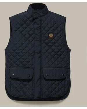 Belstaff Men's Icon Gilet Quilted Recycled Nylon - Blue