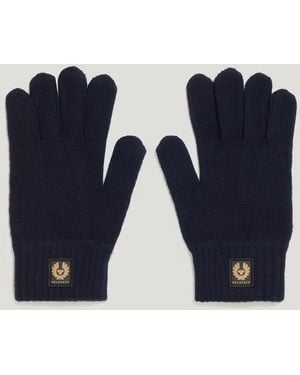 Belstaff Unisex Watch Gloves Wool Cashmere Blend - Blue