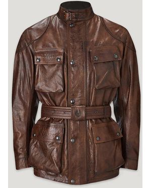 Belstaff Trialmaster Motorcycle Jacket - Brown