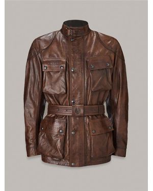 Belstaff Trialmaster Motorcycle Jacket - Brown