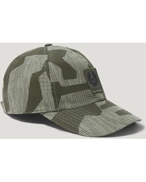 Belstaff Cappellino Phoenix Patch Motivo Camouflage Terrain - Verde