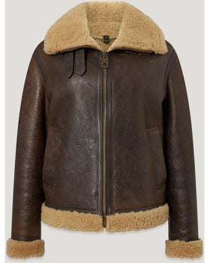 Belstaff Women's Kenora Shearling Jacket Merino - Multicolour