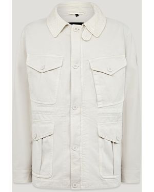 Belstaff Cs60 Field Jacket Cotton Sateen - Natural