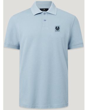 Belstaff Men's Polo Cotton Pique - Blue