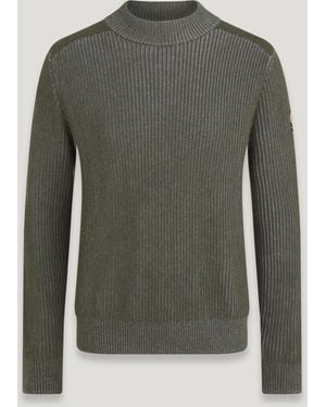 Belstaff Stanley Mock Neck Sweater - Green