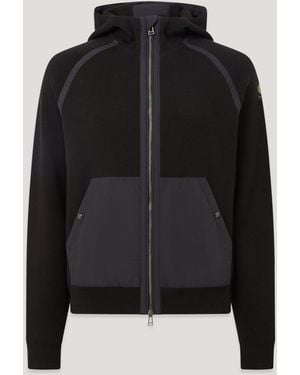 Belstaff Men's View Hooded Full Zip Cotton Milano Mix Media - Black