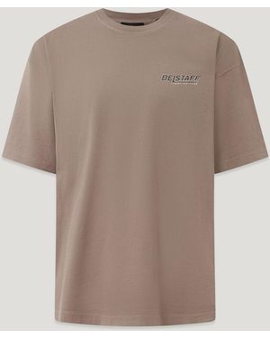 Belstaff Men's Competition Momentum T-shirt Spray Treatment Heavyweight Jersey - Natural
