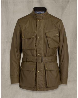 Belstaff Trialmaster Waxed Cotton Jacket - Green