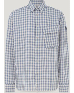 Belstaff Scale Shirt Shoreline Gingham - Blue