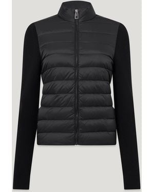 Belstaff Women's Cameron Zip Cardigan Merino Wool - Black