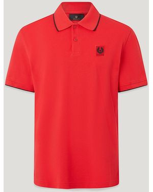 Belstaff Tipped Polo - Red