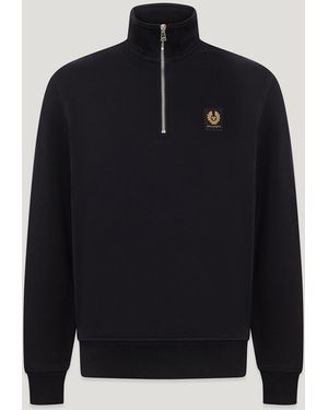 Belstaff Quarter Zip Sweatshirt - Blue