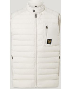 Belstaff Men's Chassis Gilet Lightweight Stretch Down - White