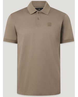 Belstaff Men's Steel Polo Cotton Jersey - Natural