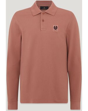Belstaff Long Sleeved Polo - Pink