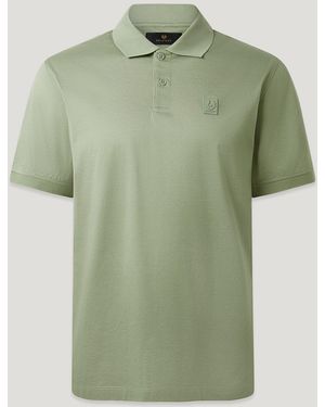 Belstaff Men's Steel Polo Cotton Jersey - Green