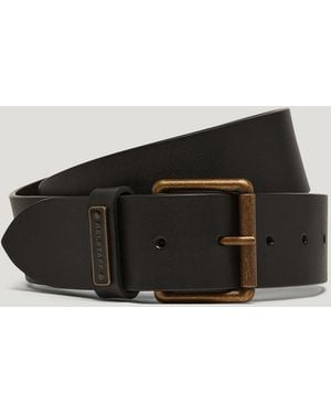 Belstaff Unisex Ledger Belt Calf Leather - Black