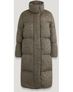 Belstaff Grasmoor Coat Oak Tweed Jacquard Nylon - Multicolour