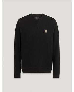 Belstaff Men's Sweatshirt Cotton Fleece - Black
