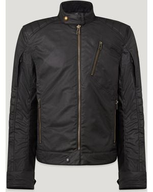 Belstaff Men's Humber Motorcycle Jacket Waxed Cotton - Black