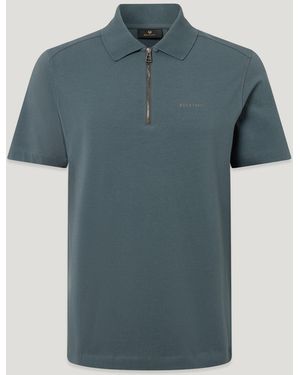 Belstaff Men's Alloy Polo Cotton Jersey - Blue