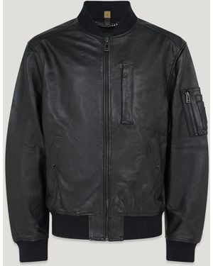 Belstaff Men's Marker Jacket Tumbled Leather - Black