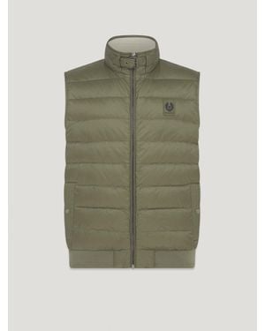 Belstaff Circuit Vest Down Filled Nylon Size Us 50 - Green