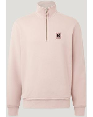 Belstaff Quarter Zip Sweatshirt - Pink