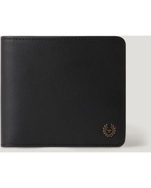 Belstaff Unisex Foley Bifold Wallet Smooth Leather - Black