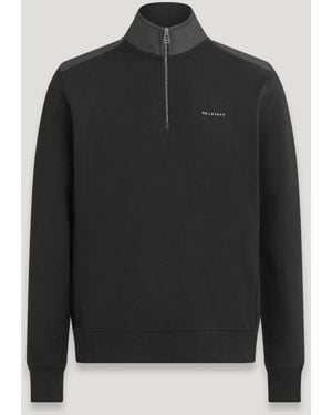 Belstaff Alloy Quarter Zip Sweatshirt - Black