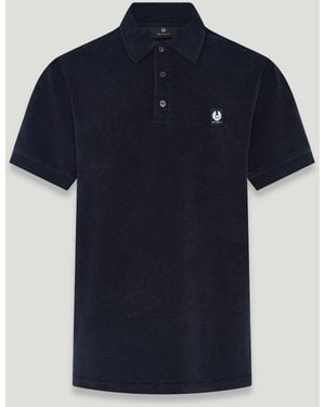 Belstaff Tether Polo Towelling - Blue