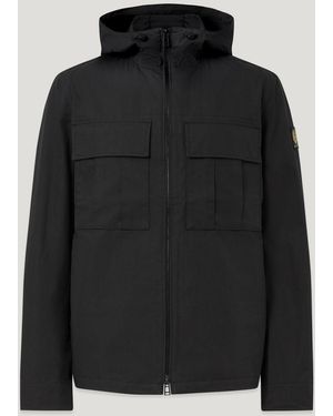Belstaff Men's Container Overshirt Compact Technical Cotton - Black
