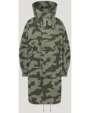 Belstaff Parka Canopy Para Hombre Terrain Camo - Verde
