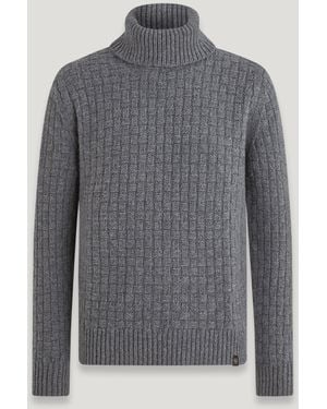 Belstaff Steerage Roll Neck Sweater - Grey