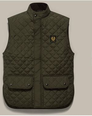 Belstaff Men's Icon Gilet Quilted Recycled Nylon - Green