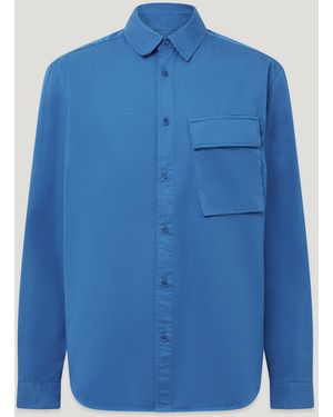 Belstaff Men's Scale Shirt Garment Dye Cotton - Blue